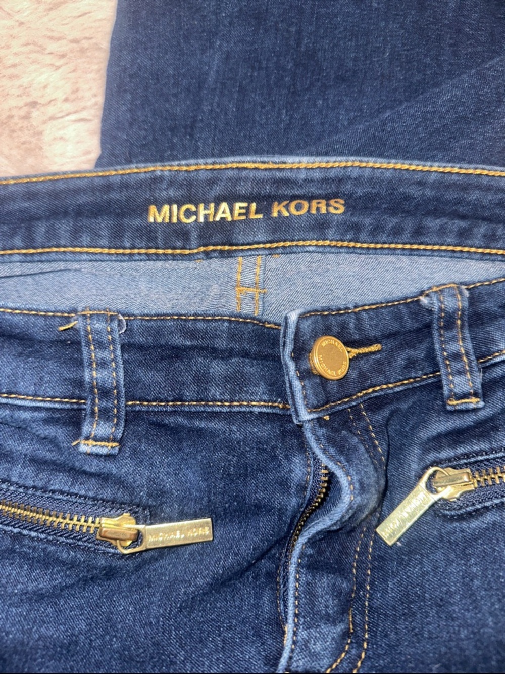 Michael Kors Dark Blue Skinny Jeans - Picture 4 of 5